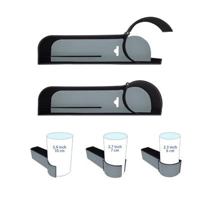 Car seat gap filler organizer, 2 Pack multifunctional car seat organizer, car console side storage box can Holders phone, sunglasses, car keys, change(Gray) - color: Gray