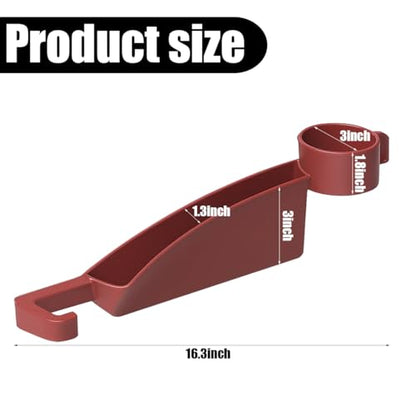 2PCS Car Seat Gap Filler, Multifunctional Vehicle Seat Side Gap Plug Blocker with Cup Holder & Storage Slot, No Drop Automotive Console Crevice Stopper, Universal for Truck SUV Van (Red) - color: Red