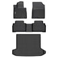 GINOWY-Floor Mats & Cargo Liner for Hyundai Tucson 2022-2025 2026 (Not for Hybrid) TPE All Weather 2024 Tucson Car Mats, Non-Slip Trunk Mat Waterproof Tucson Custom Fit Accessories Mats-Black - style: 22) for Hyundai Tucson Fuel 2022-2026 Full Set