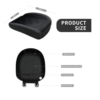 KAYI 2 Pack Car Seat Cover, Memory Foam Car Seat Cushion, Non-Slip Bottom Breathable Seat Cover, Relieve Tailbone Pain, Suitable for 95% of Vehicles - color: 2 Pack Black