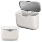 Car Trash Can with Lid - 2-in-1 Leather Top Car Garbage Can & Storage Box | Leakproof, Waterproof Hanging Auto Trash Bin for Back of Seat, Door, SUVs, Trucks, Sedans Beige - color: Beuge