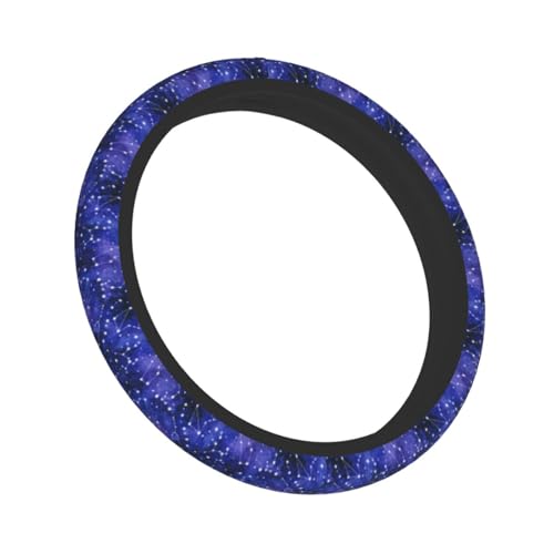 Galaxy Starry Sky Steering Wheel Covers Non Slip Neoprene Universal 15 Inch Steering Wheel Protector Car Cover for Men Women - color: Galaxy Starry Sky