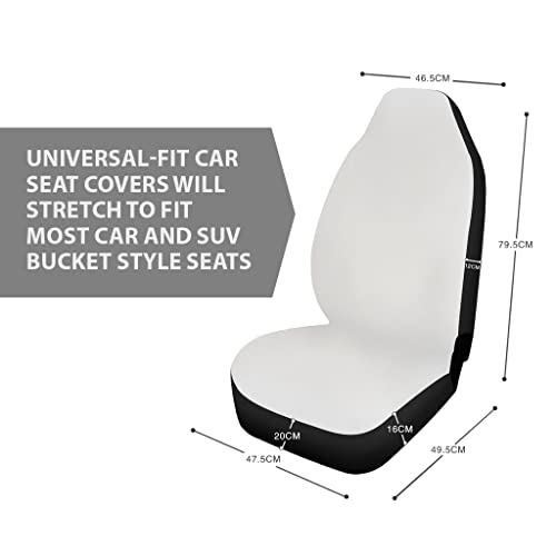 Howilath Forest Deer Pattern Front Seat Cover 2 Pcs, Universal Vehicle Seat Protector Mat Covers, Fit Most Cars, Sedan, SUV, Van Truck - color: Forest Deer