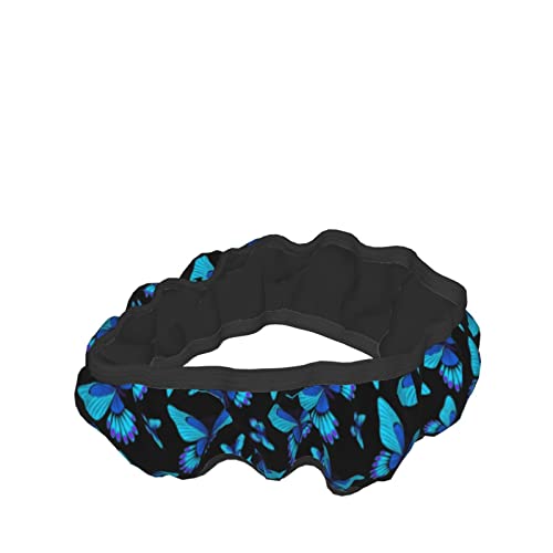 Blue Butterfly Steering Wheel Cover 15 Inches for Women Men, Neoprene Anti-Slip Cute Car Steering Wheel Grip Wrap Car Accessories Protective Case Cover for Vehicle Truck SUV - color: Blue Butterfly