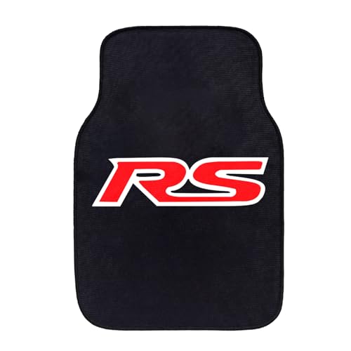 4Pcs Fabric Car Floor Mats,Not PVC,Not Leather Not Rubber Automotive Floor Mats Truck SUV,Durable All-Weather fit Chevy Camaro Floor Mats RS - color: rs