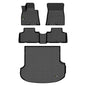 Floor Mats & Cargo Liner Custom for Genesis GV80 5 Seats 2021-2025 2026 (Not for Coupe) All Weather Protection TPE Heavy Duty Non-Slip Automotive Floor Liners Fits Full Set Accessories, Black - style: 9) For GV80 2021-2026 Set