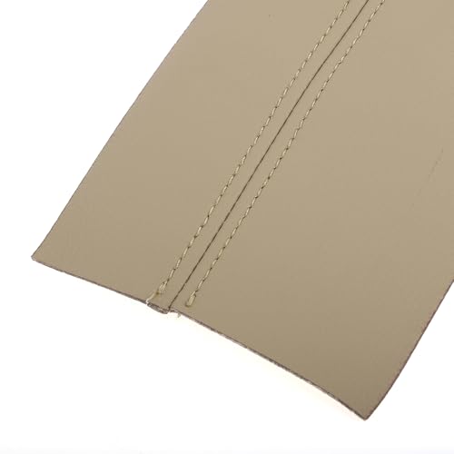 X AUTOHAUX Pair Synthetic Leather Car Front Door Panels Armrest Cover Beige for Honda Civic 2006-2011 Sedan - color: beige