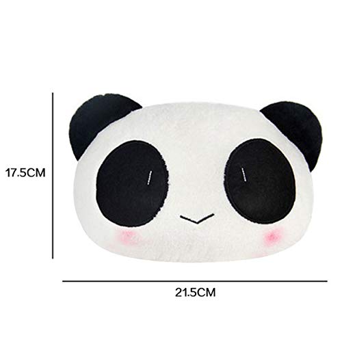 Estel Cartoon Cute Panda Plush Auto Car Seat Headrest Neck Rest Cushion Pillow 1 Pair with Different Faces