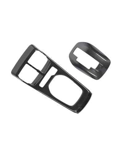 Hoolcar 2PCS Center Console Gear Shift Panel Cover Trim Kit Interior Accessories for Chevy Camaro 2010-2015, Carbon Fiber - color: Carbon Fiber