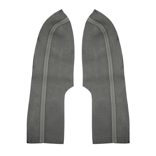 X AUTOHAUX 1 Pair Synthetic Leather Car Front Door Panels Armrest Cover Gray for Honda Civic 2006 2007 2008 2010 2011 Sedan - color: Gray