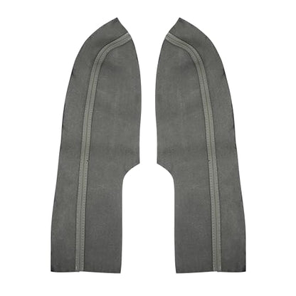 X AUTOHAUX 1 Pair Synthetic Leather Car Front Door Panels Armrest Cover Gray for Honda Civic 2006 2007 2008 2010 2011 Sedan - color: Gray