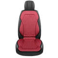 Breathable Cooling Summer Car Seat Cushions Ice Silk Fabric Front Dual-Seat Pads Easy Installation(Red) - color: Red