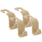 Soleebee 4 Pack Car Headrest Hooks - Universal Auto Hooks for Back Seat Hangers, Storage Organizer (Beige) - color: Beige