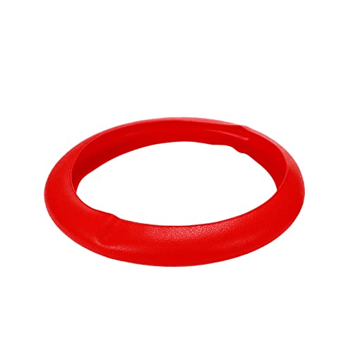 Modengzhe Steering Wheel Cover with Handbrake Cover & Gear Shift Cover,Universal Silicone Anti-Slip Design Car Accessories Interior Steering Wheel Cover Set,Pack of 3,Red - color: Red