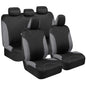 BDK UltraSleek Gray Seat Covers for Cars, Two-Tone Front Seat Covers with Matching Back Car Seat Cover, Made to Fit Most Auto Truck Van SUV, Interior Car Accessories, Car Seat Covers Full Set - Gray - color: Gray