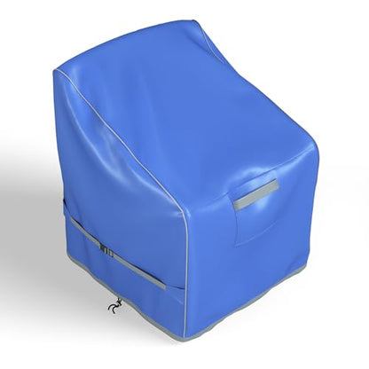 Boat Center Console Cover, 600D Heavy Duty Waterproof Oxford, All Weather Protection Center Console Cover with Windproof Straps, 46" L x 40" W x 48" H, Blue