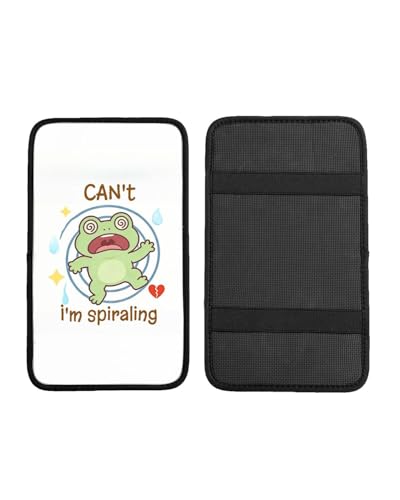 Car Handrail Box Cushion Soft Comfortable Anti Slip Middle Consoles Protector, Universal for Most Cars Trucks and SUV Fashion Car Interior Accessories Unisex - Frog - color: Frog