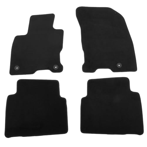 IKON MOTORSPORTS, Nylon Car Floor Mats Compatible with 2020-2025 Lincoln Corsair 4DR, OE Style Black Driver Passenger Car Carpets, Front Rear 4PCS Full Set