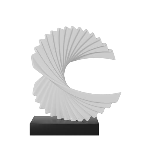 Wave Sculpture, Resin Home Decor Art, Modern Funky Wave Sea Ornament, Abstract Statues, White - color: White, size: Wave Statue