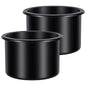 Cup Holder Insert, 2 Pack Cup Holder Inserts for Car,Universal Plastic Recessed Container Universal for Rv Boat Couch Golf Cart (Black)
