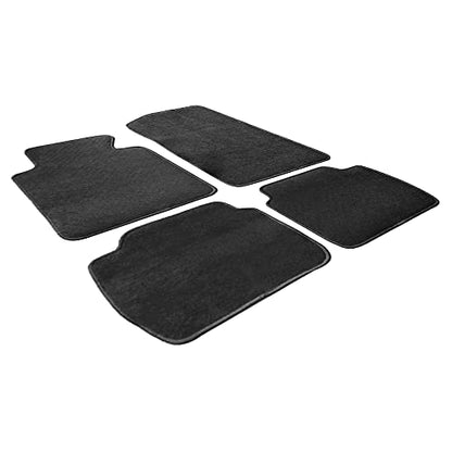 Floor Mats Compatible with BMW E46 3-Series 1999-2005, M3 Coupe 2001-2006, Front & Rear Gray/Grey 4PC Nylon Car Floor Carpets Carpet Liner by IKON MOTORSPORTS