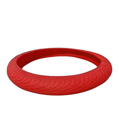 Universal Steering Wheel Cover：13.5 to 15 Inches Stretchable Silicone Anti Skid Steering Wheel Protector Fit for Most Car Models Including Round D Shape or Special Shape (Red) - color: Red