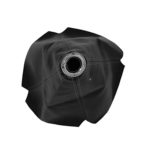 Universal Car Shift Knob Boot Dust Cover, Shift Boot Cover, Made of Pu Leather with Black Seams Red Seams and Blue Seams (Black/ABS)