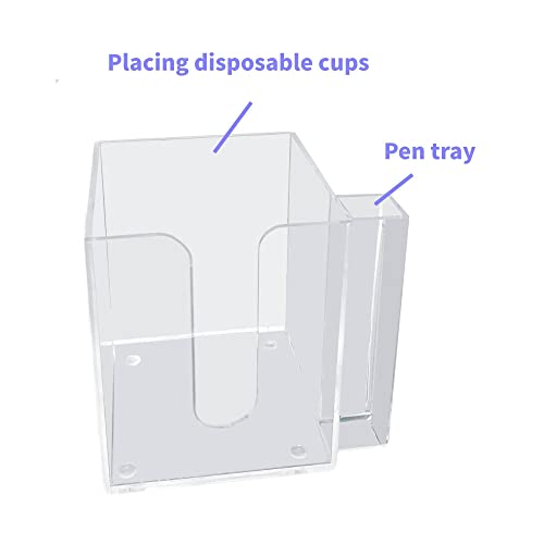 YeeBeny Cup Holder with Marker Double, Party Cup Organizer Storage Party Cup Dispenser Cup Mark Your Cup, Double, Cup Dispenser | Disposable Cup Dispenser, Perfect for Any Occasion - size: Double