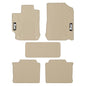 IKON MOTORSPORTS, Floor Mats Compatible with 2012-2017 Toyota Camry, Beige Latex Rubber Heavy Duty All Weather Season Car Auto Custom Fit Front Rear Carpets Liner 5PC