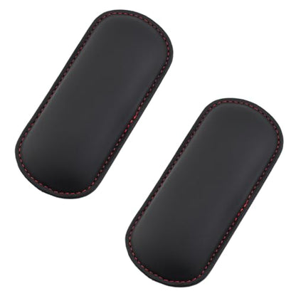 2PCS Car Door Armrest Pads, Soft Leather Memory Foam Car Arm Rest Cushion Pad for Elbow Leg and Knee Support, Universal Comfortable Auto Center Console Pillow for Most Vehicles (Black)