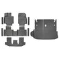 9-Piece Floor Mats & Door Sill Guards for 2020-2026 Toyota Highlander 7-Seater (Not for Grand Highlander), All-Weather TPE 1st-3rd Row Liners, Integrated Cargo & Backrest Mat, Black - size: For Highlander 7seat + Door Sill 9Pcs