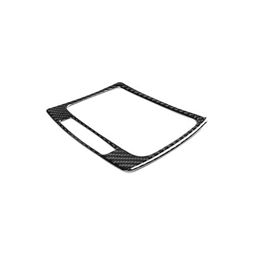 for Mercedes-Benz C-Class W204 2007-2013 Real Soft Carbon Fiber Center Console Gear Shift Panel Surround Cover Trim Kit Car Interior Accessories - color: Gear Shift Panel B