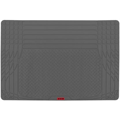 Motor Trend FlexTough Gray SUV Cargo Liner & Car Trunk Mat - Universal Trim-to-Fit All Weather Cargo Mats for Back of SUV - SUV Trunk Mat & Trunk Liner Floor Mat Cargo Cover - Trunk Cover - color: Gray