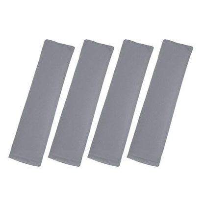 X AUTOHAUX 4pcs Universal Gray Car Safety Seat Belt Pads Cover with Soft Polyester Fiber Auto Seatbelt Shoulder Pad for More Comfortable Driving - color: Gray