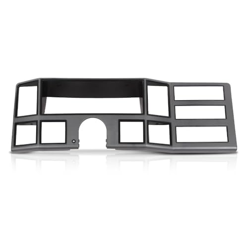 G-PLUS Dash Bezel Radio Surround Trim Compatible with Jeep Cherokee XJ 1984-1996 with Hole Silver - size: 1984-1996 Jeep Cherokee XJ | Gray Silver