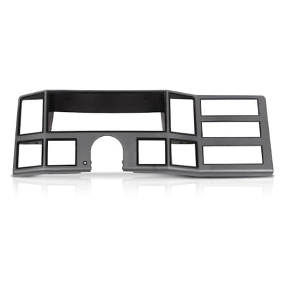G-PLUS Dash Bezel Radio Surround Trim Compatible with Jeep Cherokee XJ 1984-1996 with Hole Silver - size: 1984-1996 Jeep Cherokee XJ | Gray Silver