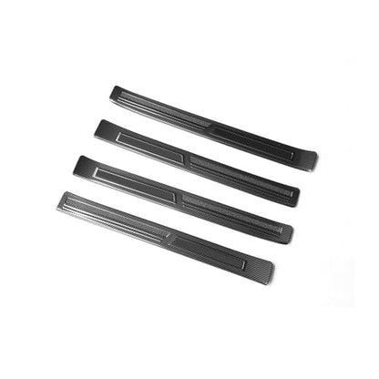 Entry Guards Cover Compatible with Mazda New CX-70 CX70 2025 2026 Outside Door Sills Guard Sills Protector Trim Interior Car Accessories Stainless Steel 4PC(Carbon Fiber Style)