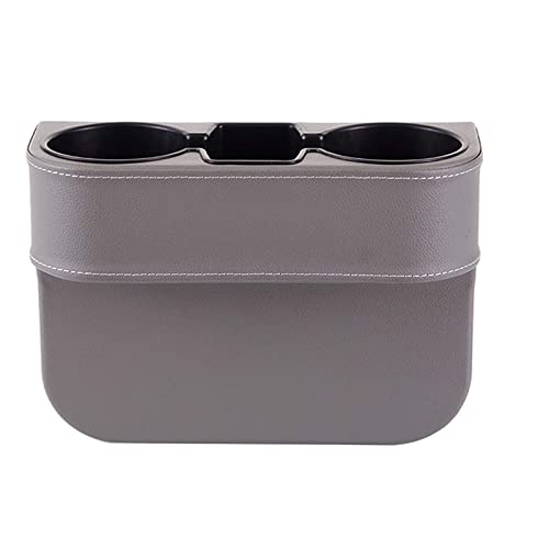 Car Seat Organizer Cup Drink Holders,Multifunctional Gap Filler Storage Box,Insert Organization Helps Reduce Distracted Driving&Holds phone Mount Mug Bottle Cellphones Coasters Wallet Cards (XBD-Gray) - color: XBD-Gray