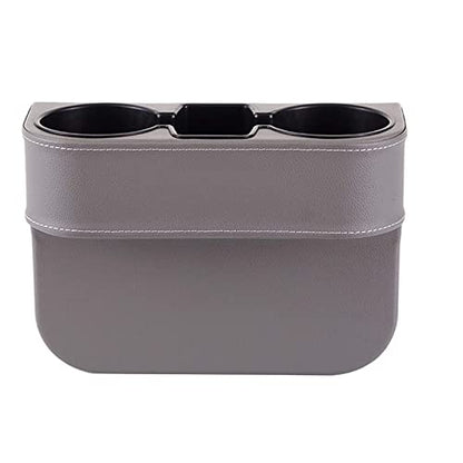Car Seat Organizer Cup Drink Holders,Multifunctional Gap Filler Storage Box,Insert Organization Helps Reduce Distracted Driving&Holds phone Mount Mug Bottle Cellphones Coasters Wallet Cards (XBD-Gray) - color: XBD-Gray