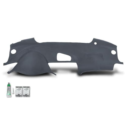 PIT66 TPE Dash Bezel Cover Dashboard Light Gray Compatible with Honda Acura TL 2004-2008 Plastic Instrument Panel - size: 2004-2008 Honda Acura TL(Light Gray)