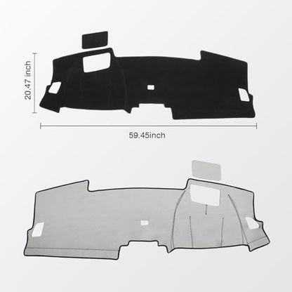 KUST Black Dash Cover for Honda CR-V CRV 2023-2025 2026(with HUD) Polyester Dashboard Cover Non-Slip Interior Accessories for Honda CRV CR-V Custom Fit Dash Mat Sunshade No Glare - size: For CRV 23-26