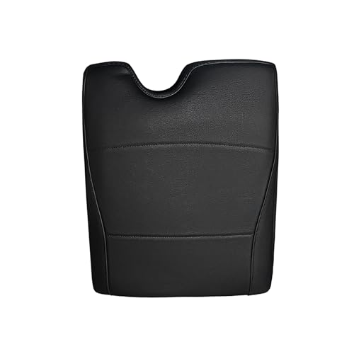 Muslogy Center Console Armrest Cover Fit for Ford F-150 F150 2015-2026 & F250 F350 F450 2017-2026 Accessories, Comfort Armrest Pad Console Lid Cushion Vegan Leather 1-Inch Extra Thick(Jump Seat ONLY) - size: 2) 15-25 |F150| Jump Seat, +Thick