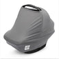 Parker Baby 4 in 1 Car Seat Cover for Girls and Boys - Stretchy Carseat Canopy, Nursing Cover, Grocery Cart Cover, High Chair Cover - “Pewter” - color: Pewter