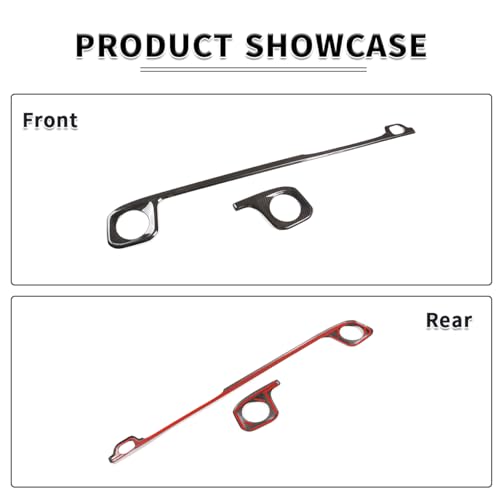 Real Carbon Fiber Interior Center Console Side Outlet Trend Decorative Strip for Mercedes-Benz G-Class W464 2019 to 2025 G350 G400 G500 (Black)