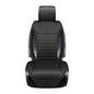 Universal Car Seat Cover PU Leather Car Seat Cushion Driver Seat Cover with Backrest- Car Front Seat Protector Fits 95% of Vehicles-1 Piece (Black-B) - color: Black-B