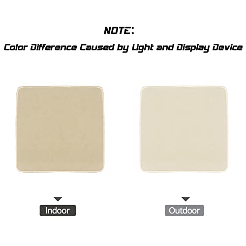 Floor Mats Compatible with 2004-2008 Acura TL, Front & Rear Beige 4PC Nylon Car Floor Carpets Carpet Liner by IKON MOTORSPORTS, 2005 2006 2007