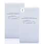 Andalus Auto Registration & Insurance Card Holder Pack of 2, Waterproof Essential Car Registration Holder with Hook & Loop Closure, Perfect for Every Vehicles Glove Boxes (White - 9.5" x 5.15") - color: White
