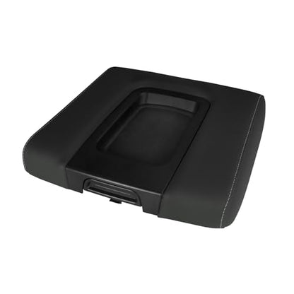 Front Seat Center Console Armrest Lid Cover with Liner Mat Black Compatible with 2014-2019 Chevrolet Chevy Silverado Suburban Tahoe GMC Sierra Yukon XL Replaces 22881398 22876379 - color: Black Armrest Lid with Mat