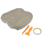 X AUTOHAUX Pair Car Center Console Lid Armrest Seat Box Cover Protector Replacement Microfiber Leather for Acura MDX 2007-2013 Beige