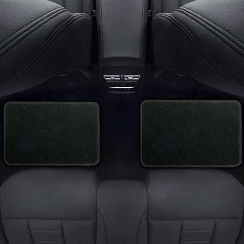 Waterproof Universal Fit Car Floor Mats,Velvet Car Carpet Mats, Black Car Mats with Anti-Slip Nibbs Backing Driver Heel Pad Fit for SUV,Vans,sedans,Trucks,Set of 4pcs Girl Women Men(All Black) - color: Black2